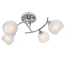 Люстра стельова Brille в спальню E27 60W CH (LK-625C/4) - мініатюра 5
