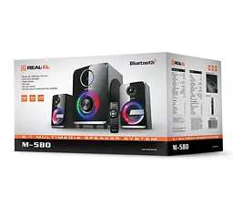 Комп'ютерна акустична система Real-El M580 2.1 Black - мініатюра 5