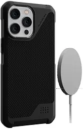 Оригинальный противоударный чехол для iPhone 16 PRO UAG Metropolis LT MagSafe Kevlar Black 114452113940
