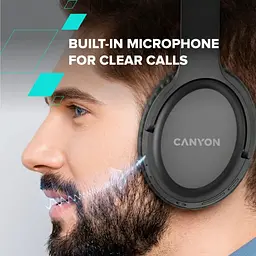 Навушники Canyon BT Headset OnRiff 5 Black (CNS-CBTHS5B) - мініатюра 6