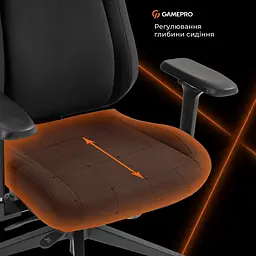 Геймерське крісло GamePro GC925B Fabric Black [148908] - мініатюра 13