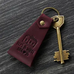 Шкіряний брелок Home is where your heart is - мініатюра 11
