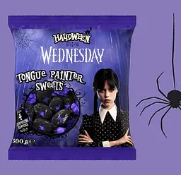 Льодяники Halloween Wednesday Tongue Painter Sweets 300г - мініатюра 3