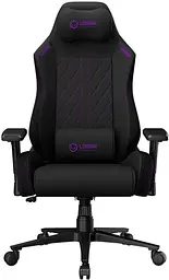 Ігрове крісло Lorgar CHA41 Premium Anti-Stain Fabric Black/Purple (LRG-CHA41-BK-PR) - мініатюра 2
