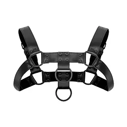 Портупея Bedroom Fantasies Bruno Chest Bulldog Harness - Black - мініатюра 2