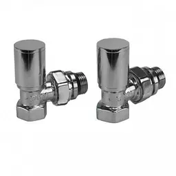Комплект радіаторних кранів Karro KR32001 кутових 1/2" верхні Chrome 30412