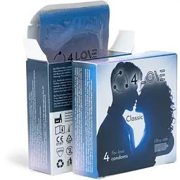 Презервативи 4Love Classic 4 шт. - мініатюра 2
