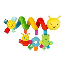 М’яка гусінь-розважалка Sola Toys із підвісними іграшками для коляски та ліжечка для діток