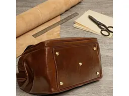 Саквояж із натуральної шкіри Italico 8051 коньячний 38×23 (з ручкою 30)×21 см TONY PEROTTI sum0029138 - мініатюра 8