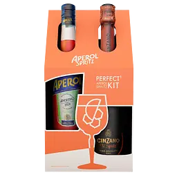 Упаковка наборів (6 шт.): Аперитив Aperol Aperitivo 11% 0.7 л + Вино ігристе Cinzano To-Spritz біле сухе 0.75 л - мініатюра 3