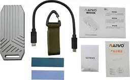 Зовнішня кишеня Grey, M.2, Type-C 4.0, 1xM.2 NVMe Maiwo teh0020671 - мініатюра 9