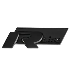 Емблема напис RLine Чорна 76.8х24.3мм метал (на скотчі)