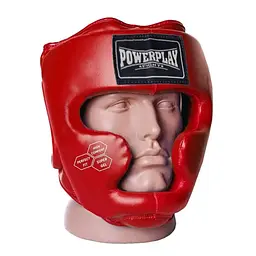 Боксерський тренувальний шолом Power Play 3043, червоний - XS тренувальний