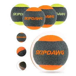 Іграшка для Собак Тенісний М'яч з пищалки SKIPDAWG 4 шт 6,4 см - мініатюра 3