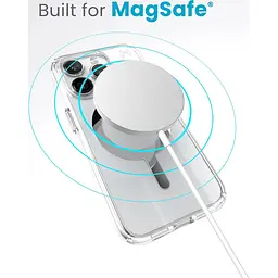 Чохол прозорий протиударний Speck Presidio Clear Case MagSafe для Apple Iphone 15 Pro (6.1") 150559-3240 - мініатюра 6