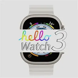 Розумний годинник Smart Watch Hello Watch 3 Full HD AMOLED 49 мм Білий - мініатюра 2