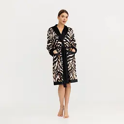 Халат жіночий з плюшевого велюру ексклюзивний Feature 18264 2XL-3XL - мініатюра 3