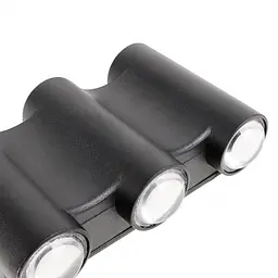 Підсвітка Brille фасадна LED 6W IP54 Black (AL-619/6) - мініатюра 6