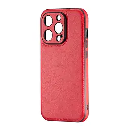 Чохол Jinduka Leather Protected Camera iPhone 14 Pro Red