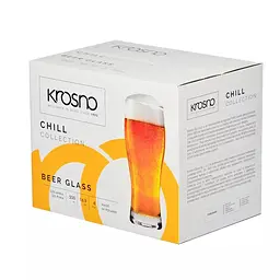 Набір келихів для пива Krosno Chill-3, скло, 500 мл, 6 шт. (788227) - мініатюра 3