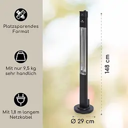 Інфрачервоний обігрівач Blumfeldt Heat Guru Plus (10033691) - мініатюра 4