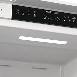 Холодильник Gorenje вбудований з нижн. мороз., 177x69x55см, 2 двері, 252 (76) л, А +, NF +, Зона св-ті, Диспл, Wi-Fi, Білі - мініатюра 9