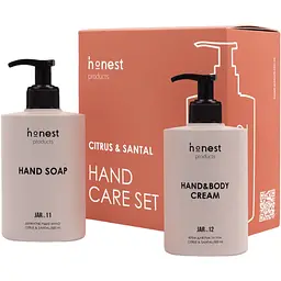 Подарунковий набір мило та крем для рук citrus&santal