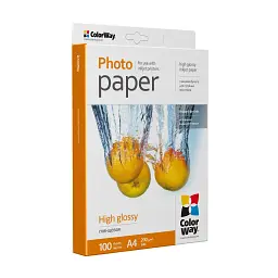 Фотопапір ColorWay A4 200г glossy 100л картон-пак (PG200100A4) - мініатюра 2
