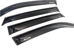 Дефлектори вікон вітровики Audi A6 (C4) Седан 1990-1997 Скотч 3M Voron Glass - мініатюра 2