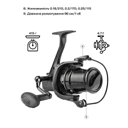 Котушка Brain Distanza 5000S 9+1BB - мініатюра 9