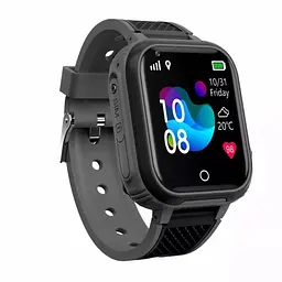 Дитячий розумний смарт-годинник Lemfo LT21 4G з водонепроникним корпусом камерою GPS-трекером і відеодзвінком Чорний - мініатюра 3