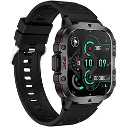 Смарт-годинник Lige Smart Expert Nano Rubber 2 ремінці чорний (3204) - мініатюра 2