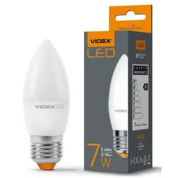 Лампочка Videx LED C37e 7W E27 4100K (VL-C37e-07274) - мініатюра 3