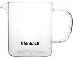 Чайник скляний заварювальний зі знімним ситечком Ofenbach 1000 мл kuh0006765 - мініатюра 5