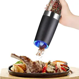 Електричний млин для спецій (20×6,3 см) Spice bottle electronic, від батарейок - мініатюра 3