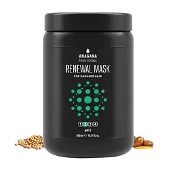 Маска Відновлення для пошкодженого волосся RENEWAL MASK for damaged hair ANAGANA 1000 мл - мініатюра 2