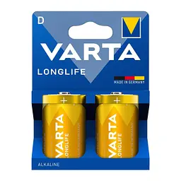 Батарейка Varta D (LR20) Longlife лужна * 2 (04120101422)