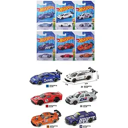 Машина 0783-514 метал, 8см, 6 видів, на листі, 10,5-16,5-3см