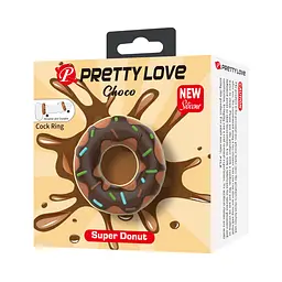 Ерекційне кільце Pretty Love Choco Super Donut різнобарвне - мініатюра 7