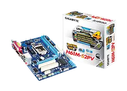 Материнська плата Gigabyte GA-H61M-S2PV rev.2.2 LGA 1155 (GA-H61M-S2PV REV.2.2) Б/В