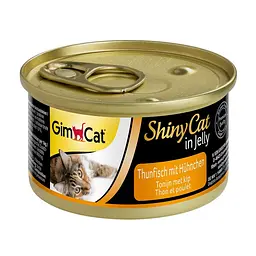 Вологий корм для кішок GimCat Shiny Cat 70 г (курка та тунець) - мініатюра 2