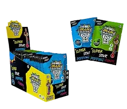 Кислі цукерки Brain Blasterz Super Sour Popping Candy Blue Raspberry 10г - мініатюра 5
