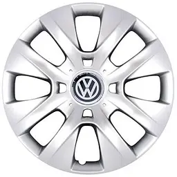Ковпак колеса з емблемою Volkswagen SKS225 R14 сірий з логотипом на вибір 4 шт