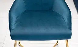 Стілець Prestol Гелексі 500x550x950 мм лазурний із золотим - мініатюра 7