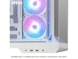 Корпус MSI MAG PANO 100R PZ WHITE - мініатюра 4