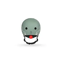 Шолом захисний Scoot and Ride, з ліхтариком, 45-51 см (XXS/XS), зелений - мініатюра 4