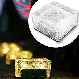 Садовий світильник Ice Cube теплий білий 10×6×10 см - мініатюра 3