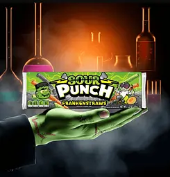 Кислі жувальні цукерки Sour Punch Frankenstraws 91г - мініатюра 4