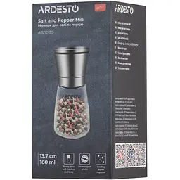 Млинок для солі та перцю Ardesto Gemini, 13.7 см (AR2101SS) - мініатюра 6