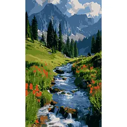 Картина за номерами Santi Гірський пейзаж 30x50 см (955555)